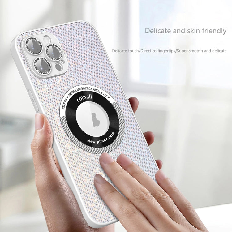 For iPhone 11 Pro Max Colorful Glitter Magnetic Magsafe TPU + PC Phone Case(Black) - iPhone 11 Pro Max Cases by buy2fix | Online Shopping UK | buy2fix