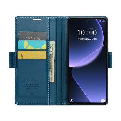 For Xiaomi 13T/13T Pro CaseMe 023 Butterfly Buckle Litchi Texture RFID Anti-theft Leather Phone Case(Blue) - Xiaomi Cases by CaseMe | Online Shopping UK | buy2fix