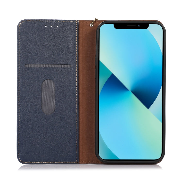 For Xiaomi 14 Ultra KHAZNEH Nappa Top Layer Cowhide Leather Phone Case(Blue) - 14 Ultra Cases by buy2fix | Online Shopping UK | buy2fix