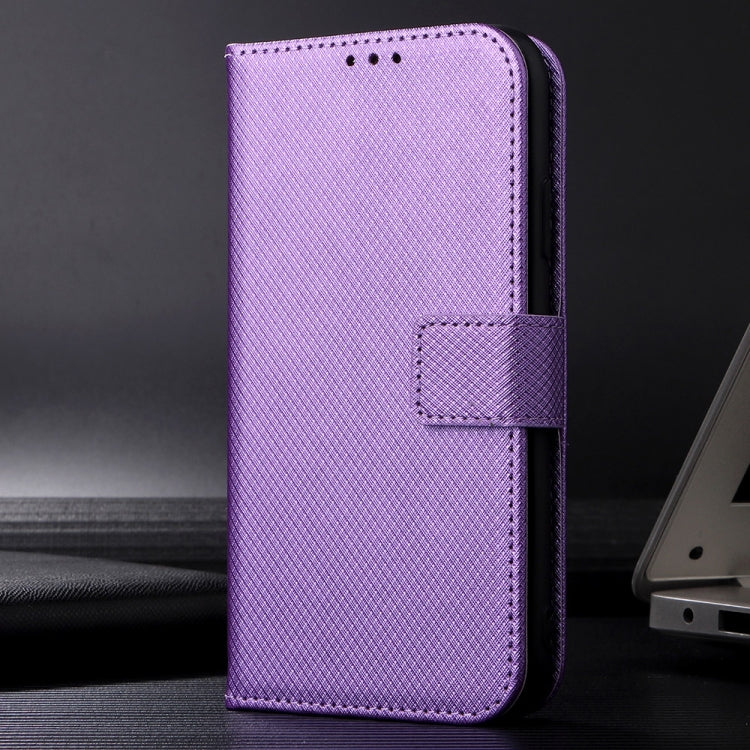 For Google Pixel 9 Pro Diamond Texture Leather Phone Case(Purple) - Google Cases by buy2fix | Online Shopping UK | buy2fix