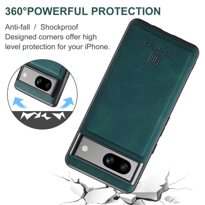 For Google Pixel 8A DG.MING M1 Series 3-Fold Multi Card Wallet + Magnetic Phone Case(Green) - Google Cases by DG.MING | Online Shopping UK | buy2fix