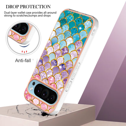 For Google Pixel 9 / 9 Pro Electroplating IMD TPU Phone Case(Colorful Scales) - Google Cases by buy2fix | Online Shopping UK | buy2fix