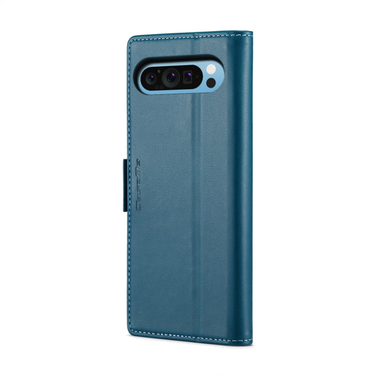 For Google Pixel 9 Pro XL CaseMe 023 Butterfly Buckle Litchi Texture RFID Anti-theft Leather Phone Case(Blue) - Google Cases by CaseMe | Online Shopping UK | buy2fix