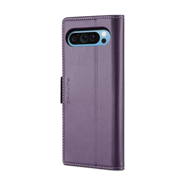 For Google Pixel 9 Pro XL CaseMe 023 Butterfly Buckle Litchi Texture RFID Anti-theft Leather Phone Case(Pearly Purple) - Google Cases by CaseMe | Online Shopping UK | buy2fix