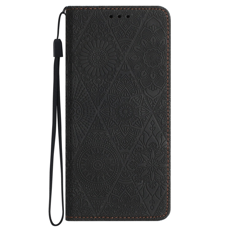 For Xiaomi 12 Lite Ethnic Embossed Adsorption Leather Phone Case(Black) - Xiaomi Cases by buy2fix | Online Shopping UK | buy2fix