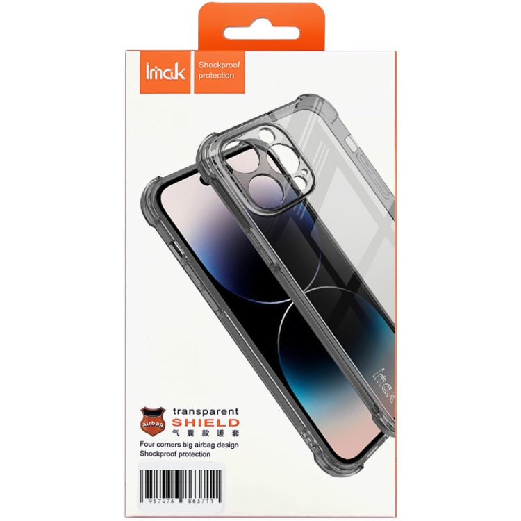 For Xiaomi Redmi K60 Ultra 5G imak Shockproof Airbag TPU Phone Case(Transparent Black) - Xiaomi Cases by imak | Online Shopping UK | buy2fix