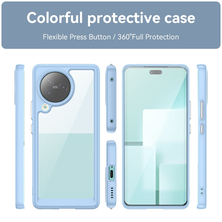 For Xiaomi Civi 3 Colorful Series Acrylic Hybrid TPU Phone Case(Blue) - Xiaomi Cases by buy2fix | Online Shopping UK | buy2fix