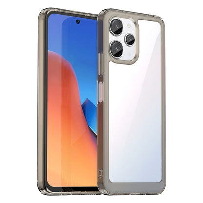 For Xiaomi Redmi 12R Colorful Series Acrylic Hybrid TPU Phone Case(Transparent Grey) - Xiaomi Cases by buy2fix | Online Shopping UK | buy2fix