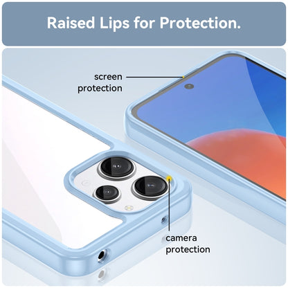 For Xiaomi Poco M6 Pro 5G Colorful Series Acrylic Hybrid TPU Phone Case(Blue) - Xiaomi Cases by buy2fix | Online Shopping UK | buy2fix