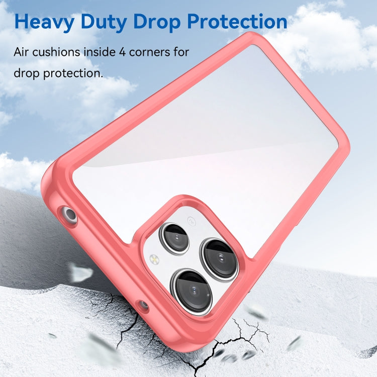 For Xiaomi Poco M6 Pro 5G Colorful Series Acrylic Hybrid TPU Phone Case(Red) - Xiaomi Cases by buy2fix | Online Shopping UK | buy2fix