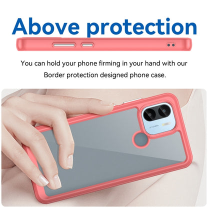 For Xiaomi Poco C50 Colorful Series Acrylic Hybrid TPU Phone Case(Red) - Xiaomi Cases by buy2fix | Online Shopping UK | buy2fix