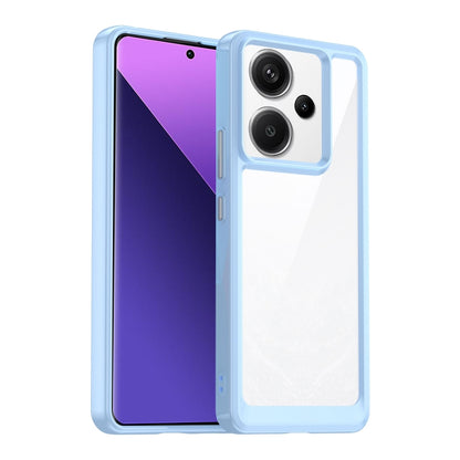 For Xiaomi Redmi Note 13 Pro+ Colorful Series Acrylic Hybrid TPU Phone Case(Blue) - Note 13 Pro+ Cases by buy2fix | Online Shopping UK | buy2fix