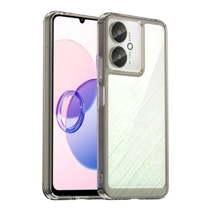 For Xiaomi Poco C65 Colorful Series Acrylic Hybrid TPU Phone Case(Transparent Grey) - Xiaomi Cases by buy2fix | Online Shopping UK | buy2fix