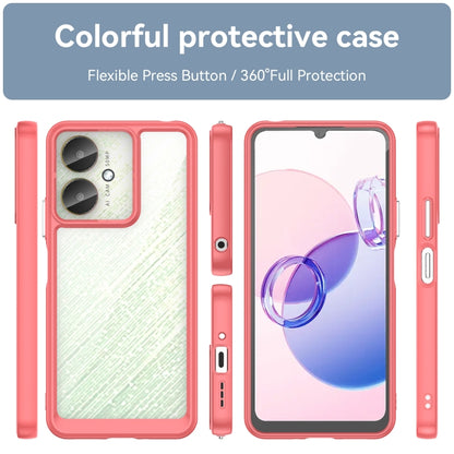 For Xiaomi Poco M6 Colorful Series Acrylic Hybrid TPU Phone Case(Red) - Xiaomi Cases by buy2fix | Online Shopping UK | buy2fix