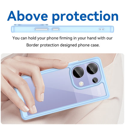 For Redmi Note 13 Pro 4G Global Colorful Series Acrylic Hybrid TPU Phone Case(Blue) - Note 13 Pro Cases by buy2fix | Online Shopping UK | buy2fix