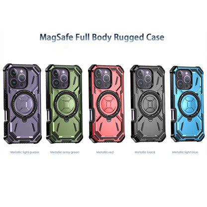 For iPhone 16 Pro Max Armor Series Holder Phone Case(Light Purple) - iPhone 16 Pro Max Cases by buy2fix | Online Shopping UK | buy2fix