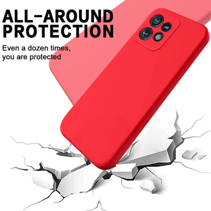 For Motorola Edge 40 Pro/Edge+ 2023/X40 Pure Color Liquid Silicone Shockproof Phone Case(Red) - Motorola Cases by buy2fix | Online Shopping UK | buy2fix