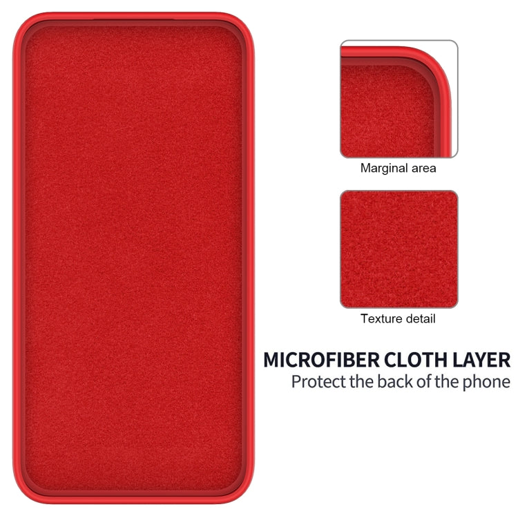 For Motorola Edge 50 Pro Pure Color Liquid Silicone Shockproof Phone Case(Red) - Motorola Cases by buy2fix | Online Shopping UK | buy2fix