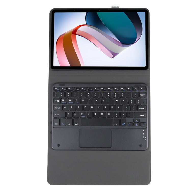 For Xiaomi Redmi Pad SE Ultra-thin Bluetooth Keyboard Leather Case with Touchpad(Black) - Others Keyboard by buy2fix | Online Shopping UK | buy2fix