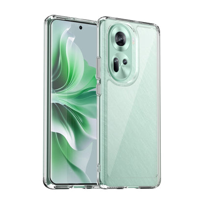 For OPPO Reno11 Global Colorful Series Acrylic Hybrid TPU Phone Case(Transparent) - Reno11 Cases by buy2fix | Online Shopping UK | buy2fix