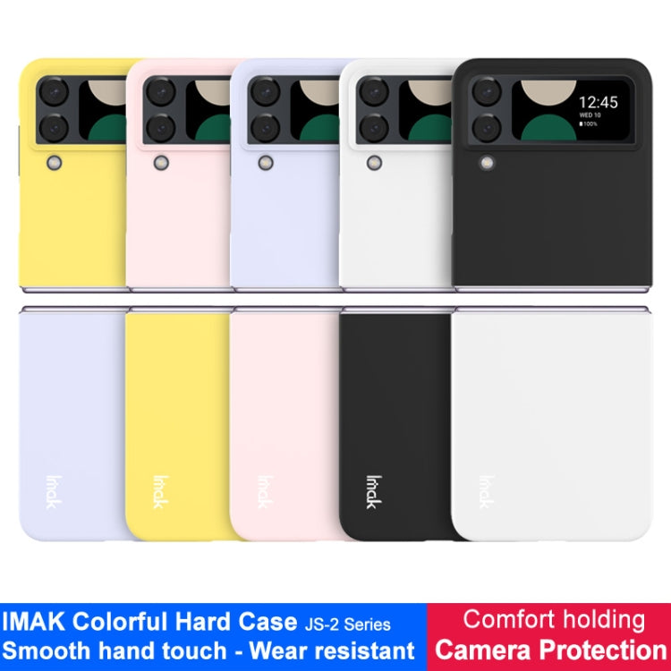 For Samsung Galaxy Z Flip4 5G IMAK JS-2 Series Colorful PC Case(Black) - Galaxy Z Flip4 5G Cases by imak | Online Shopping UK | buy2fix