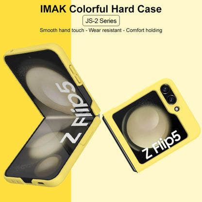 For Samsung Galaxy Z Flip5 IMAK JS-2 Series Colorful PC Case(White) - Galaxy Z Flip4 5G Cases by imak | Online Shopping UK | buy2fix