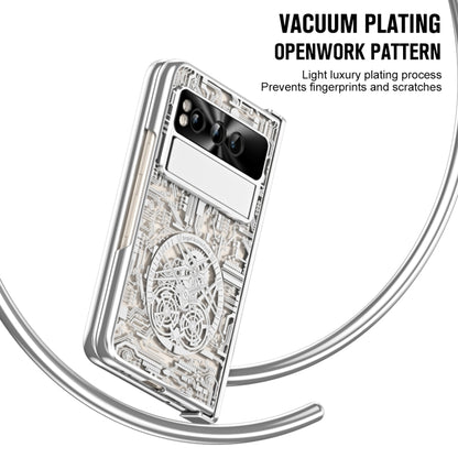 For Google Pixel Fold Mechanical Legend Integrated Electroplating All-inclusive Phone Case(Silver) - Google Cases by buy2fix | Online Shopping UK | buy2fix