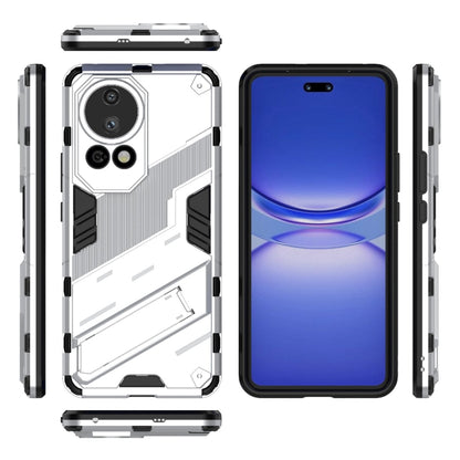 For Huawei nova 12 Pro Punk Armor 2 in 1 PC + TPU Phone Case with Holder(White) - Huawei Cases by buy2fix | Online Shopping UK | buy2fix