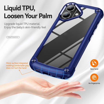 For iPhone 16 Plus TPU + PC Lens Protection Phone Case(Blue) - iPhone 16 Plus Cases by buy2fix | Online Shopping UK | buy2fix