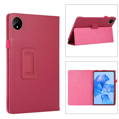 For Huawei MatePad Pro 11 2024 Litchi Texture Leather Tablet Case with Holder(Rose Red) - Huawei by buy2fix | Online Shopping UK | buy2fix