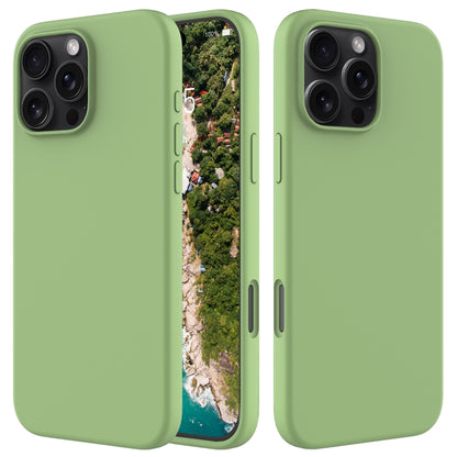 For iPhone 16 Pro Max Solid Color Silicone Phone Case(Mint Green) - More iPhone Cases by buy2fix | Online Shopping UK | buy2fix