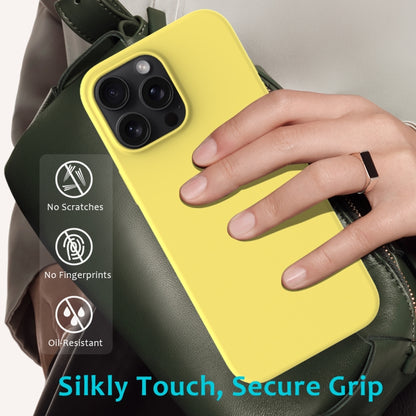 For iPhone 16 Pro Solid Color Silicone Phone Case(Lemon Yellow) - More iPhone Cases by buy2fix | Online Shopping UK | buy2fix