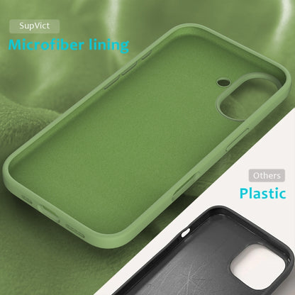 For iPhone 16 Plus Solid Color Silicone Phone Case(Mint Green) - More iPhone Cases by buy2fix | Online Shopping UK | buy2fix