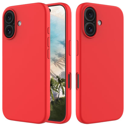 For iPhone 16 Plus Solid Color Silicone Phone Case(Red) - More iPhone Cases by buy2fix | Online Shopping UK | buy2fix