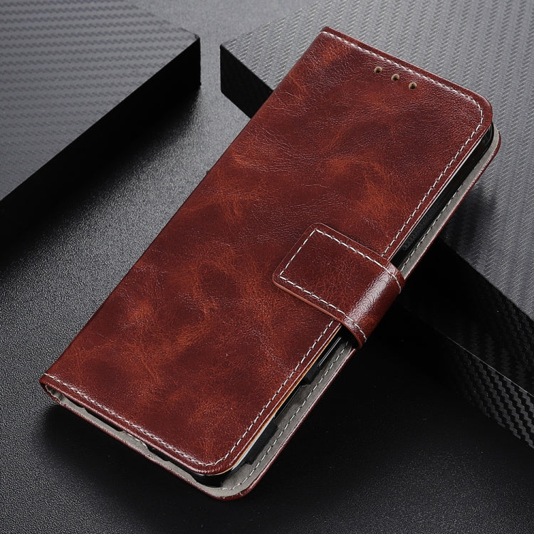 For iPhone SE 2024 Retro Crazy Horse Texture Horizontal Flip Leather Phone Case(Brown) - More iPhone Cases by buy2fix | Online Shopping UK | buy2fix