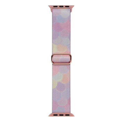 For Apple Watch Ultra 2 49mm Painted Pattern Nylon Replacement Watch Band(Symphony Bubbles) - Watch Bands by buy2fix | Online Shopping UK | buy2fix