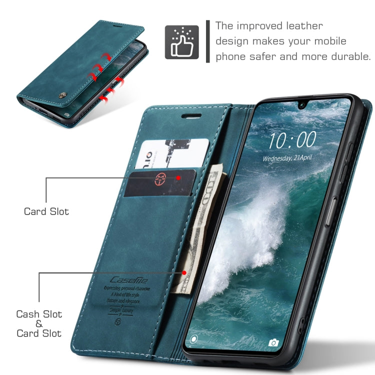 For Xiaomi Redmi 13C 4G Global / 13C 5G CaseMe 013 Multifunctional Horizontal Flip Leather Phone Case(Blue) - Xiaomi Cases by CaseMe | Online Shopping UK | buy2fix