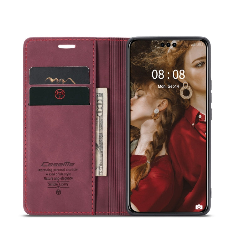 For Huawei Mate 60 Pro / 60 Pro+ CaseMe 013 Multifunctional Horizontal Flip Leather Phone Case(Wine Red) - Huawei Cases by CaseMe | Online Shopping UK | buy2fix