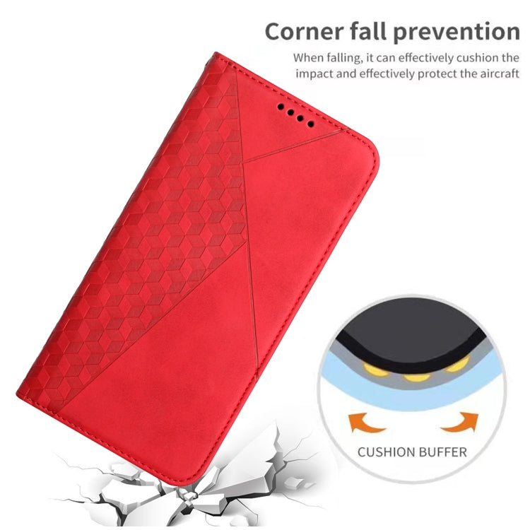 For Xiaomi 14 pro Diamond Splicing Skin Feel Magnetic Leather Phone Case(Red) - 14 Pro Cases by buy2fix | Online Shopping UK | buy2fix