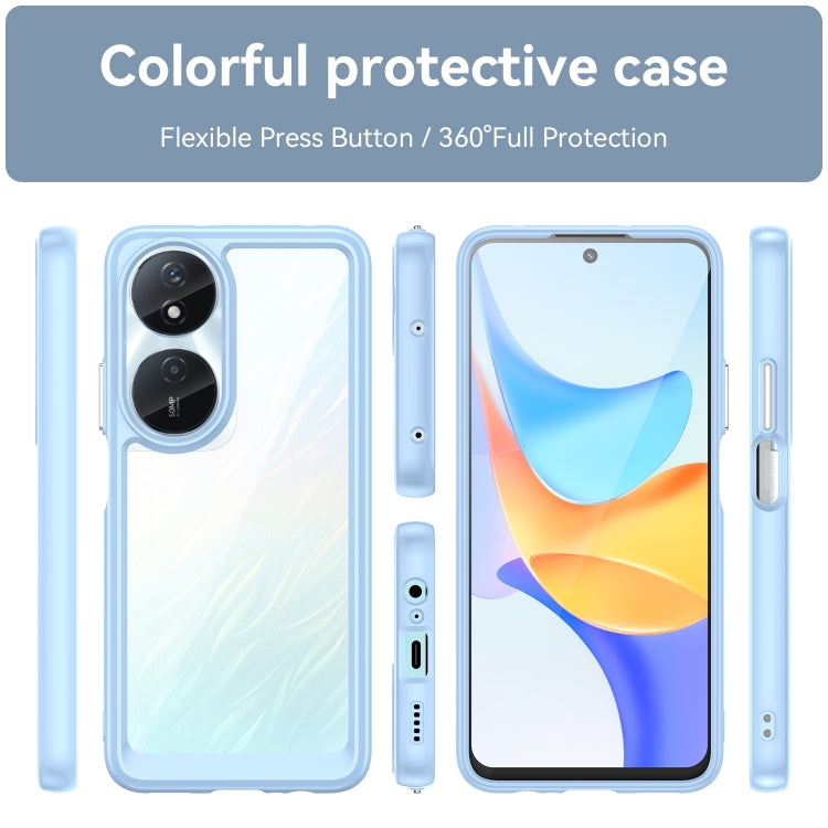 For Honor Play 50 Plus Colorful Series Acrylic Hybrid TPU Phone Case(Blue) - Honor Cases by buy2fix | Online Shopping UK | buy2fix