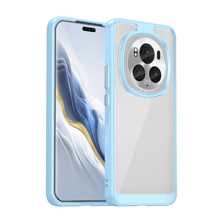 For Honor Magic6 Pro 5G Colorful Series Acrylic Hybrid TPU Phone Case(Blue) - Honor Cases by buy2fix | Online Shopping UK | buy2fix