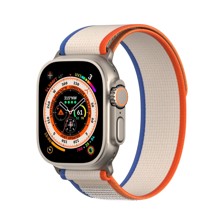 For Apple Watch 38mm DUX DUCIS YJ Series Nylon Watch Band(Orange Beige) - Watch Bands by DUX DUCIS | Online Shopping UK | buy2fix