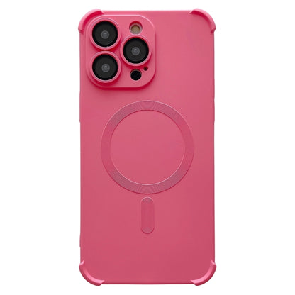 For iPhone 16 Pro Max Four Corner Shockproof Skin Feel MagSafe Magnetic Phone Case(Pink) - iPhone 16 Pro Max Cases by buy2fix | Online Shopping UK | buy2fix