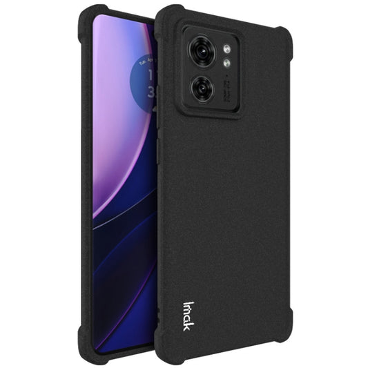 For Motorola Moto Edge 40 5G imak Shockproof Airbag TPU Phone Case(Matte Black) - Motorola Cases by imak | Online Shopping UK | buy2fix