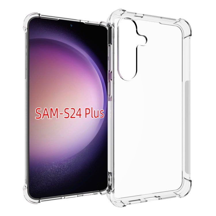 For Samsung Galaxy S24+ 5G Shockproof Non-slip Thickening TPU Phone Case(Transparent) - Galaxy S24+ 5G Cases by buy2fix | Online Shopping UK | buy2fix