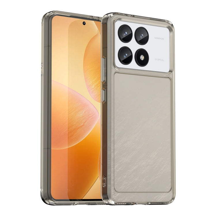 For Xiaomi Redmi K70 Candy Series TPU Phone Case(Transparent Grey) - K70 Cases by buy2fix | Online Shopping UK | buy2fix