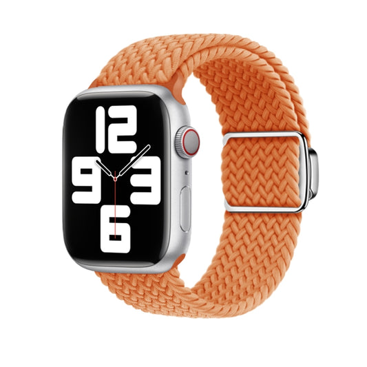 For Apple Watch Ultra 49mm Nylon Loop Magnetic Buckle Watch Band(Orange) - Watch Bands by buy2fix | Online Shopping UK | buy2fix