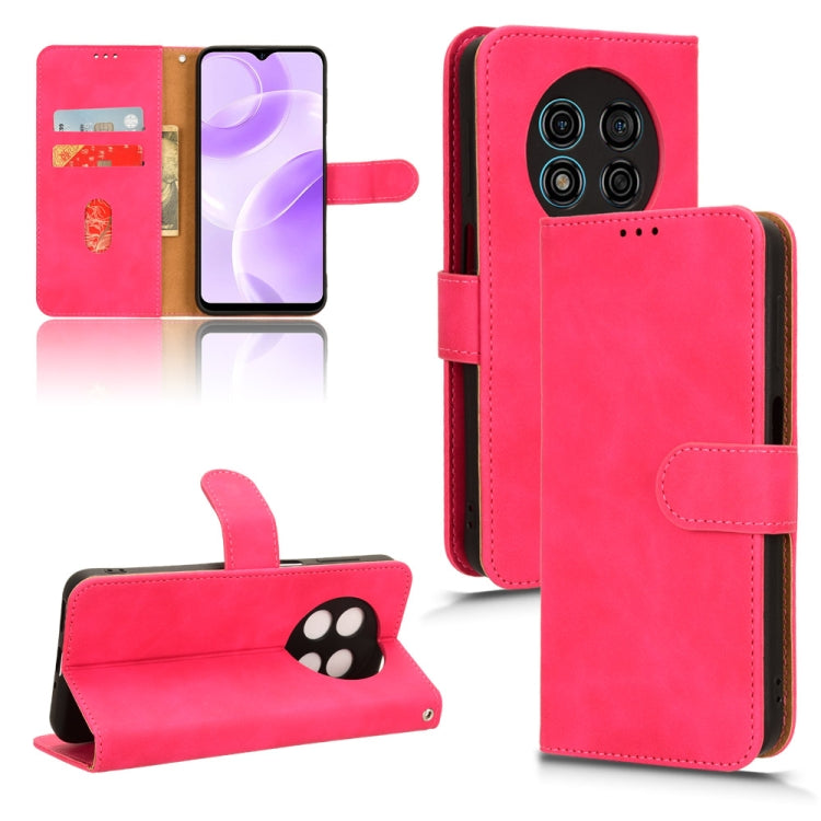 For Ulefone Note 15 Skin Feel Magnetic Flip Leather Phone Case(Rose Red) - Ulefone Cases by buy2fix | Online Shopping UK | buy2fix