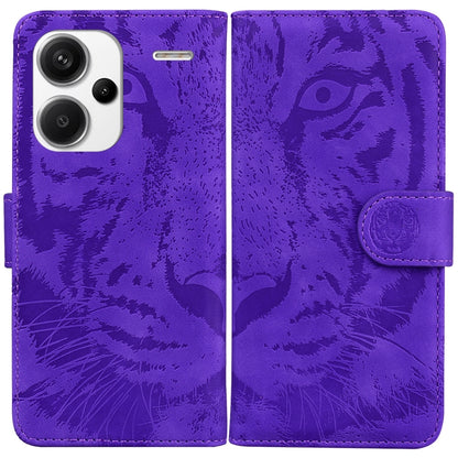 For Xiaomi Redmi Note 13 Pro+ 5G Tiger Embossing Pattern Leather Phone Case(Purple) - Note 13 Pro+ Cases by buy2fix | Online Shopping UK | buy2fix