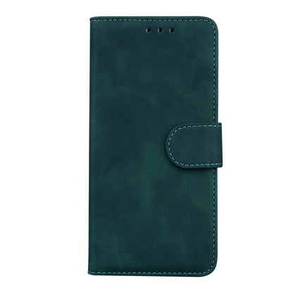 For Motorola Edge 2024 Skin Feel Pure Color Flip Leather Phone Case(Green) - Motorola Cases by buy2fix | Online Shopping UK | buy2fix